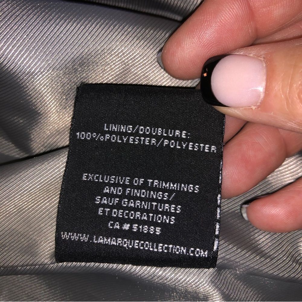 Lamarque Crop Leather Jacket - Picture 10 of 16